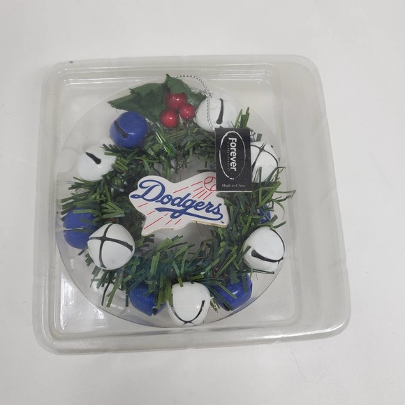 MLB Los Angeles Dodgers Christmas Wreath Ornament MG1 - Picture 3 of 3